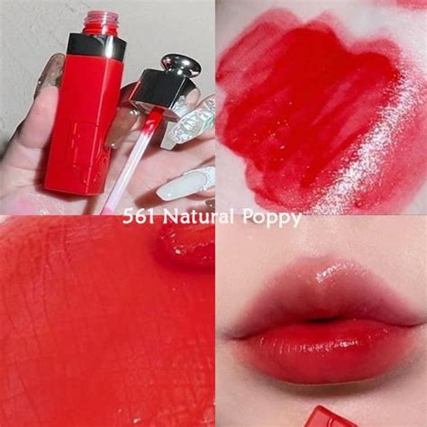 Son Dior Addict Lip Tint Màu 561 Natural Poppy Unbox 